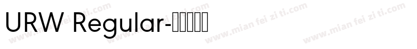 URW Regular字体转换